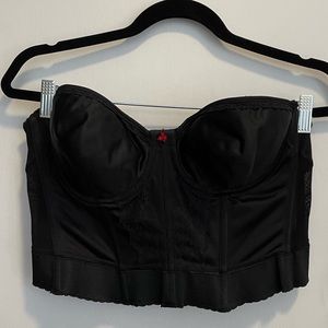 Vintage black bustier top